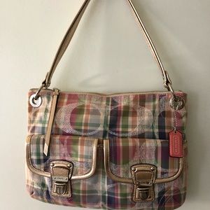 💕Nice Coach madras shoulder bag